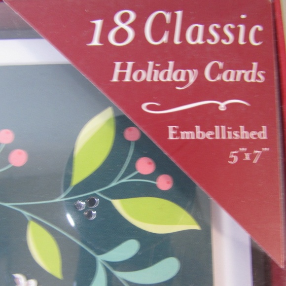 Classic Christmas Holiday Cards 18 ct w/envelopes - Picture 2 of 5